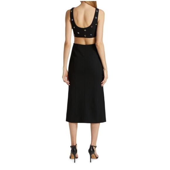 CINQ À SEPT Embellished Cutout Dress size 0 - Picture 3 of 14